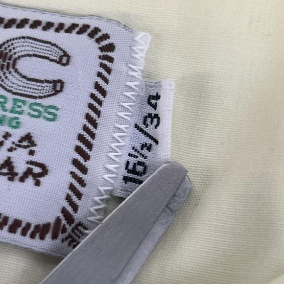 VINTAGE HBarC Ranchwear Shirt Mens 16.5 34 Western Pearl Snap Made USA 70s - Picture 7 of 12